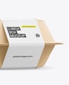 Lunch Box Mockup - Half Side View
