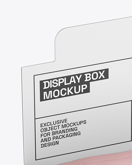 Box with Metallic Trading Card Packs Mockup