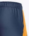 Training Shorts Mockup - Back Half Side View