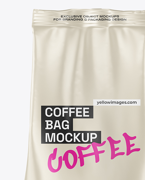 Matte Coffee Bag Mockup