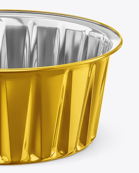 Aluminium Foil Cup with Clear Plastic Cup Mockup