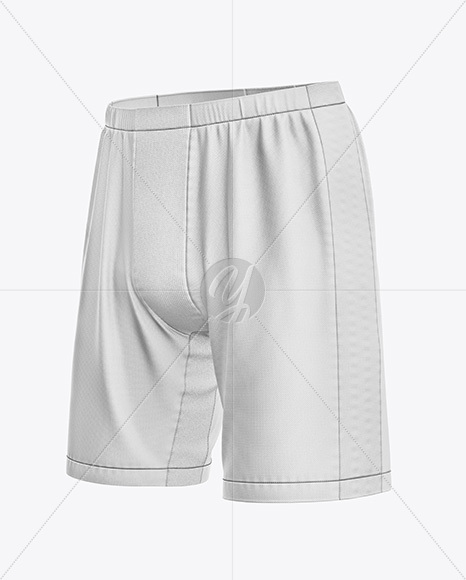 Shell Shorts Mockup - Half Side View