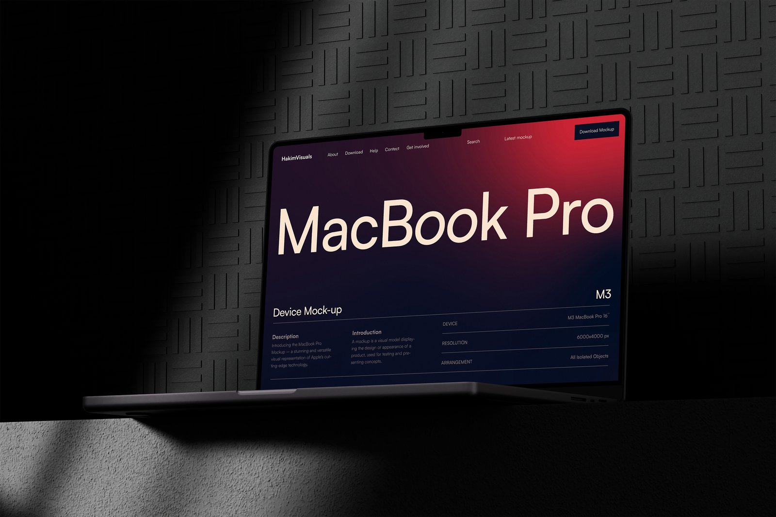 MacBook Pro M3 Mockup