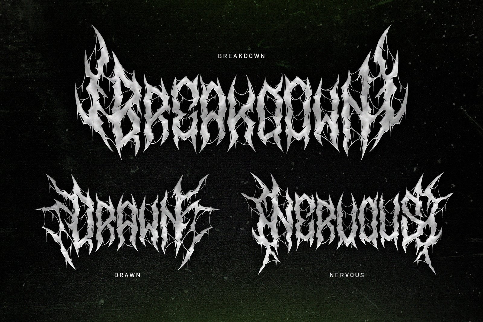 Nervous Beyond | Metal Font