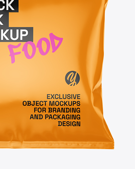 Glossy Snack Pack Mockup
