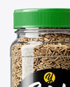 Plastic Spice Jar with Whole Cumin Mockup
