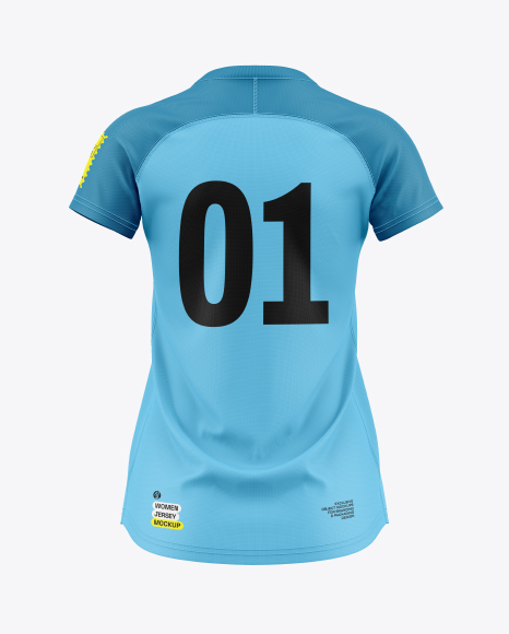 Women's Jersey Mockup - Back View