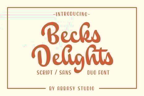 Becks Delights Font