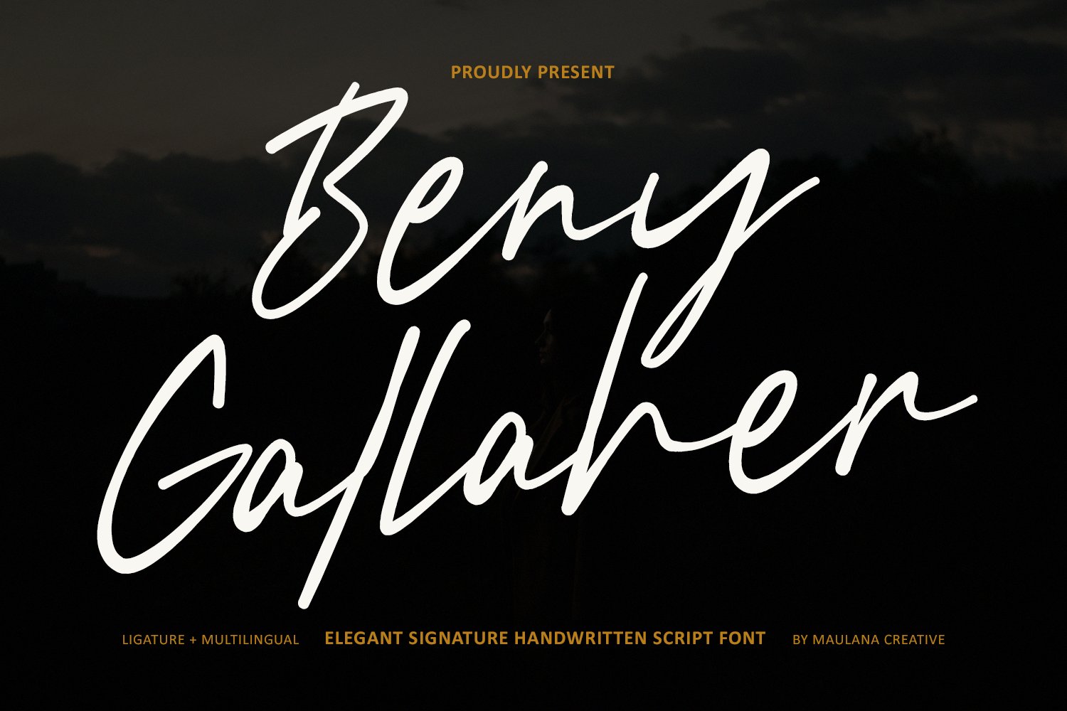 Beny Gallaher Elegant Signature Handwritten Script Font