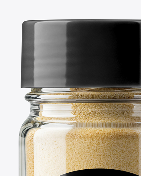 Spice Glass Jar with Onion Powder Mockup