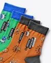 Two Pair of Socks Mockup