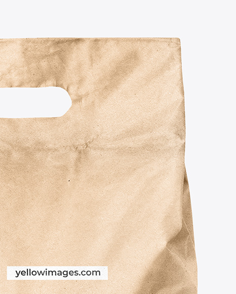 Kraft Paper Bag with Handle Mockup
