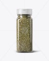 Glass Jar with Herbes de Provence Mockup