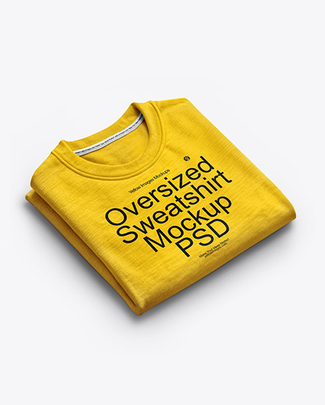 Folded Sweatshirt Mockup - Blank sweatshirt mockup