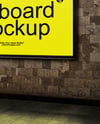 Billboard in the Subway Mockup