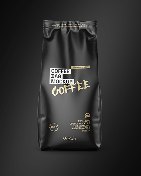 Matte Coffee Bag Mockup