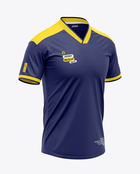 Men's V-Neck Jersey Mockup - 3D jersey mockup