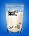 Frosted Stand-Up Pouch w/ Rice Mockup