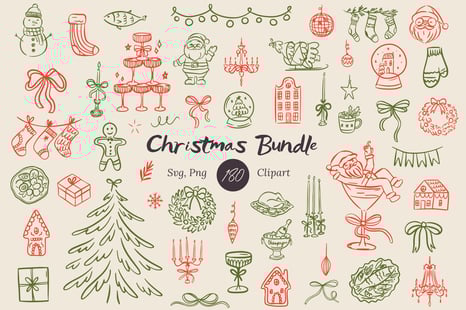 Christmas Clipart Bundle - Illustrations