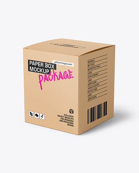 Paper Box Mockup