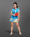 Woman Wearing Table Tennis Uniform Mockup
