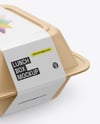 Lunch Box Mockup - Top Side View