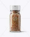 Glass Jar with Italian Seasoning Mockup