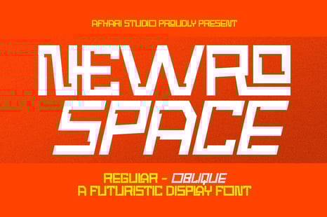 Newro Space - Modern Futuristic Display Font - Fonts