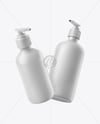 Two Pump Bottles Mockup