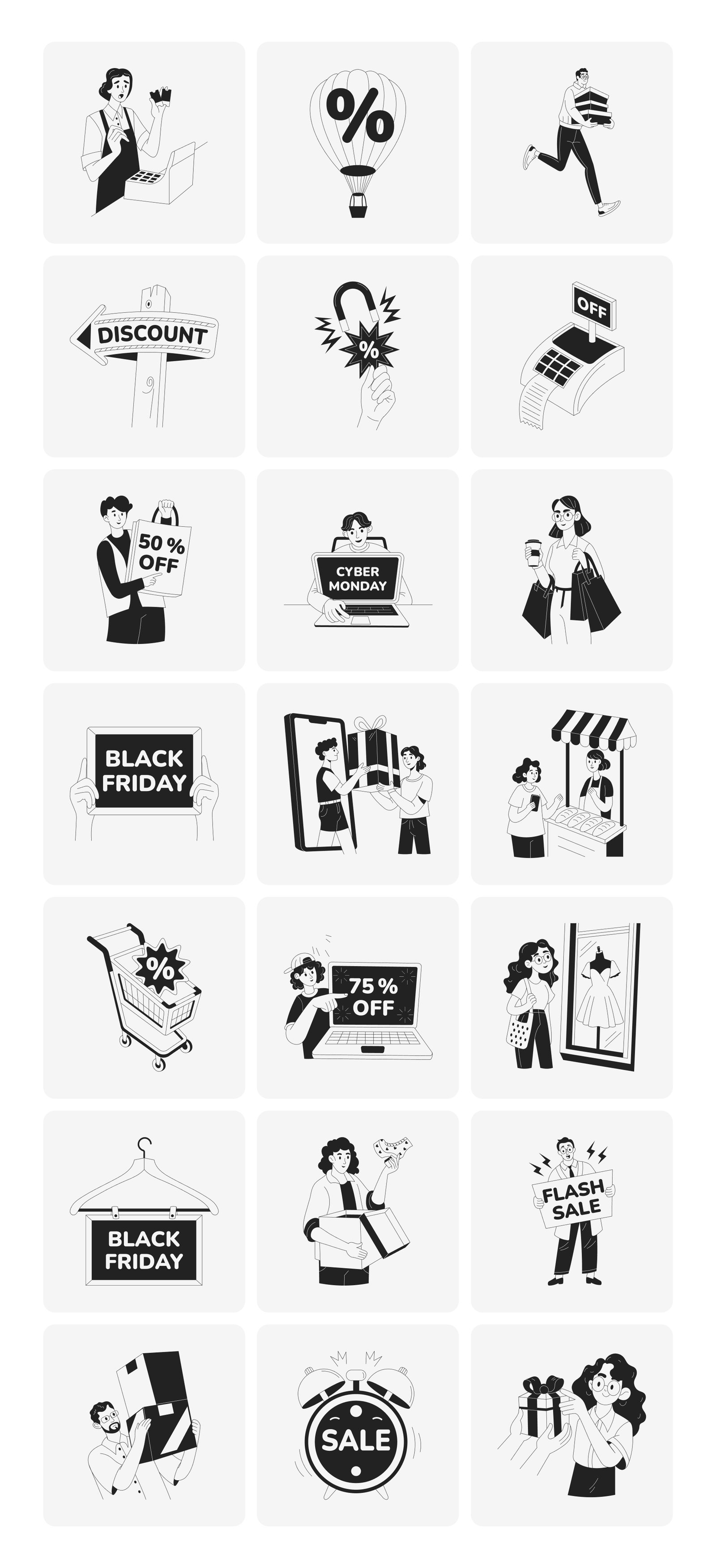 Shopping Illustration Art