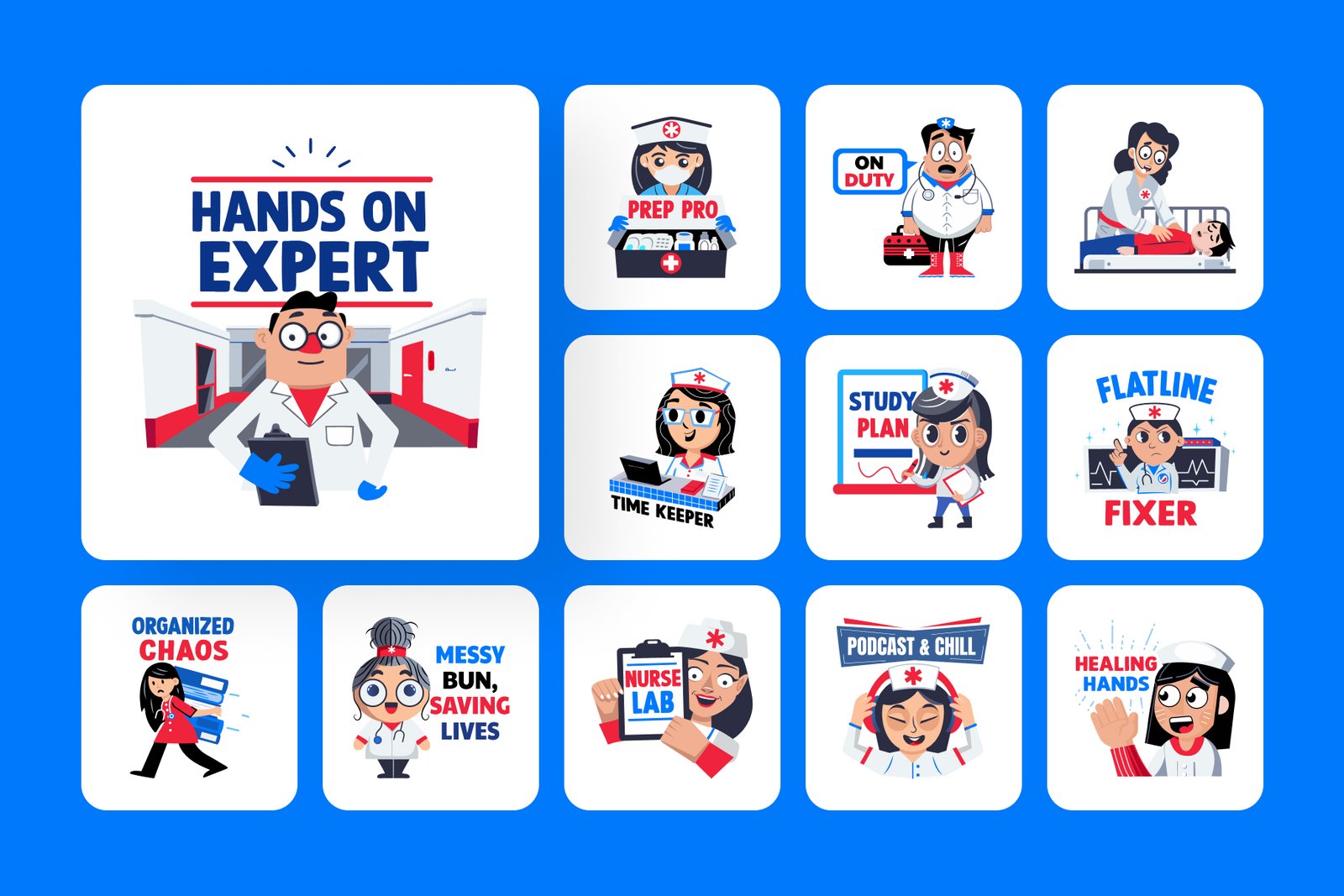 Nurse Stickers Collection