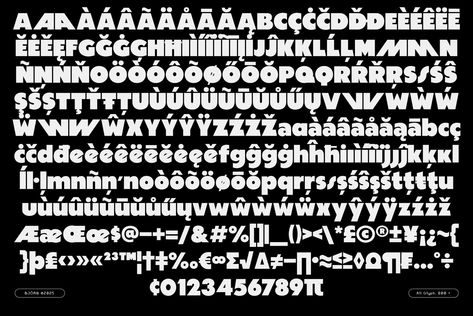 BJÖRN Bold Sans Serif