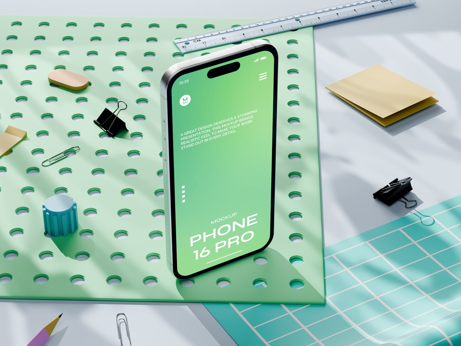 Stylish Phone 16 Pro Mockup