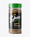 Plastic Spice Jar with Whole Cumin Mockup