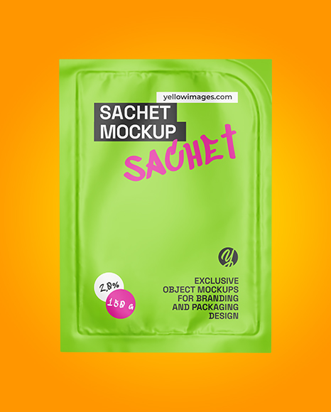 Matte Sachet Mockup