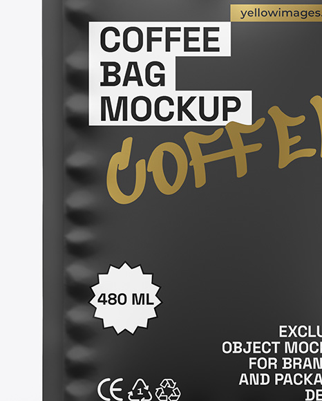 Matte Coffee Bag Mockup