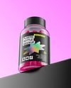 Plastic Bottle with Gummies Mockup