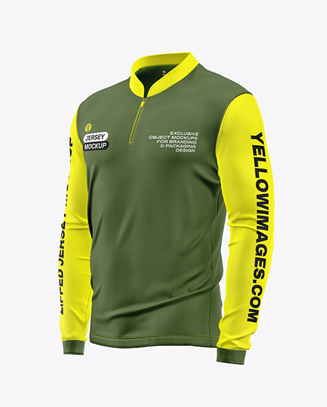 Jersey Mockup - Half Side View