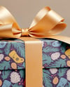 Christmas Present Box with Big Bow Mockup
