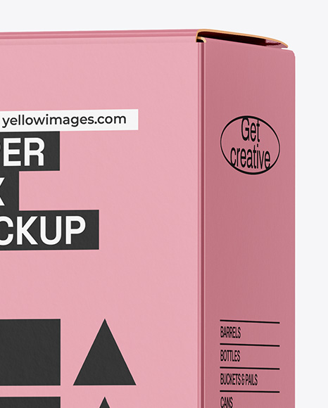 Frosted Foam Pump Bottle with Box Mockup