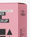 Frosted Foam Pump Bottle with Box Mockup