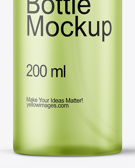 Frosted Cosmetic Bottle with Pump Mockup