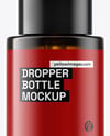 30ml Amber Glass Dropper Bottle Mockup