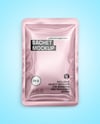 Glossy Metallic Sachet Mockup