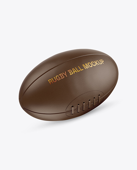 Leather Rugby Ball Mockup - Leather jacket mockup