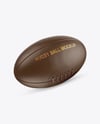 Leather Rugby Ball Mockup