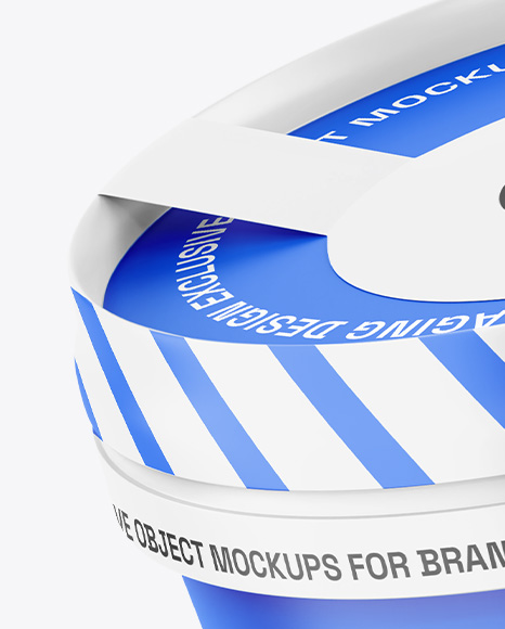 Matte Ice Cream Cup Mockup