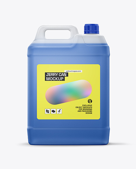 Clear Plastic Jerry Can Mockup - PSD Mockups