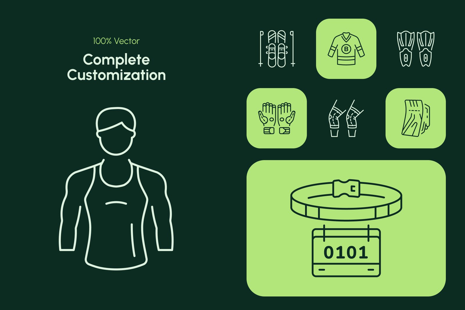Sportswear Icon Art Set