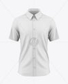 Men's Short Sleeve Shirt Mockup - Front View